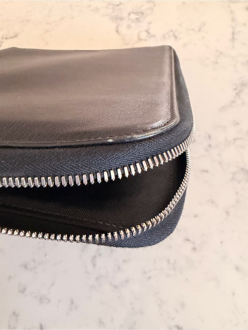 Coach Black Leather Zip Padfolio - Picture 5 of 6